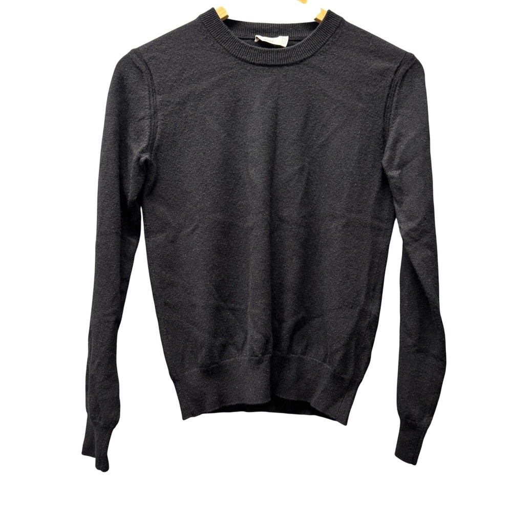 Closed‎ Cashmere Sweater Womens XS Wool Black Pullover Crewneck Minimalist